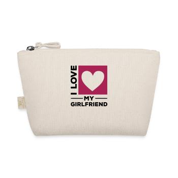 i love my girlfriend - Bio-Täschchen - Natur - Vorne