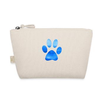 Blue paw - Organic Pouch - nature - Front