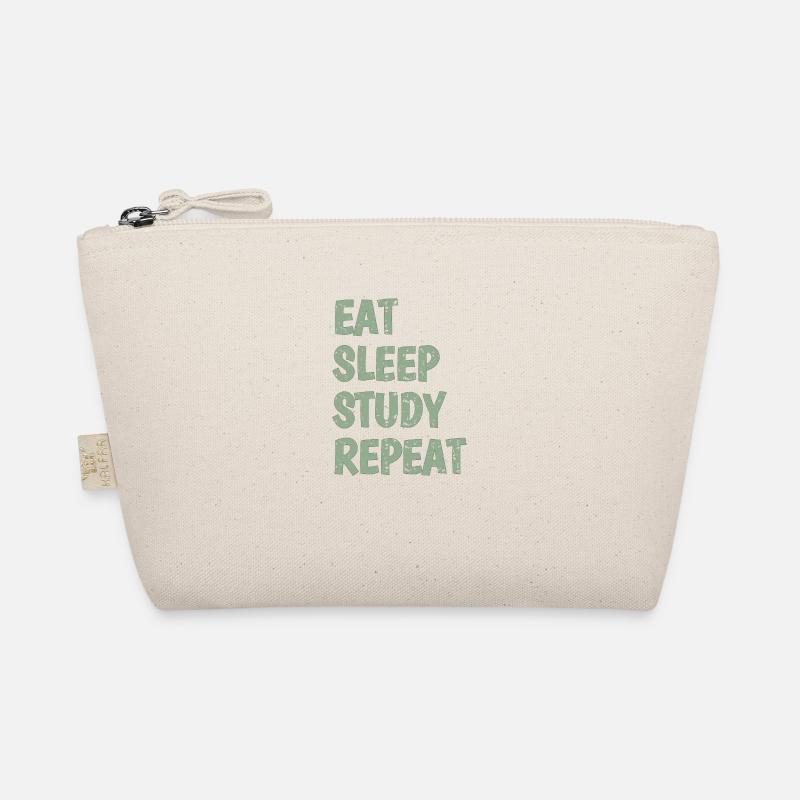 Eat Sleep Study Repeat Bio-Täschchen