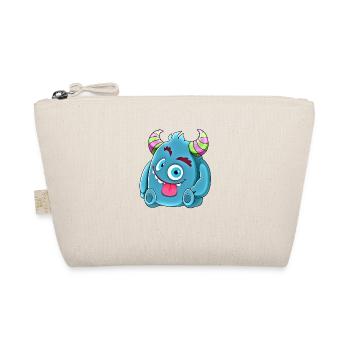 Petit mignon monstre drôle n°7 - Trousse biologique - nature - Devant