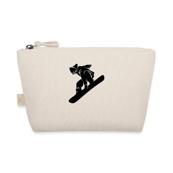 Snowboard Snowboarder - Bio-Täschchen - Natur - Vorne
