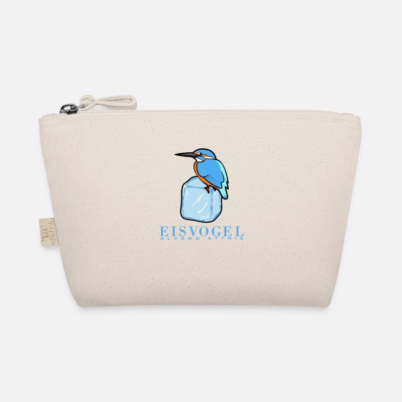 Eisvogel auf Eiswüfel Bio-Täschchen