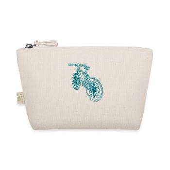 mountainbike,fahrrad,bike,linien,blau - Bio-Täschchen - Natur - Vorne
