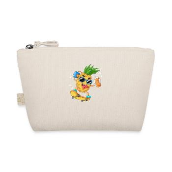 Ananas Skateboard - Bio-Täschchen - Natur - Vorne