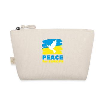 Peace for Europe Taube Ukraine Frieden мир Krieg - Bio-Täschchen - Natur - Vorne