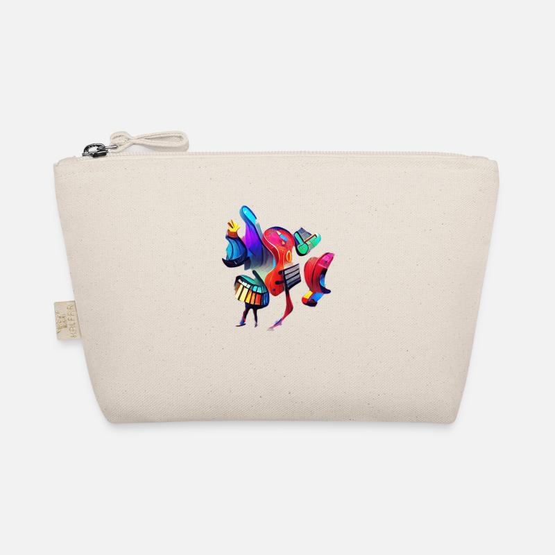 Abstract Musical Instruments Organic Pouch