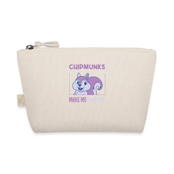 Chipmunks Smile Cute Forest Animal Nature - Organic Pouch - nature - Front