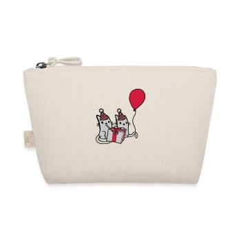 Birthday Cats 2 Friends - Organic Pouch - nature - Front