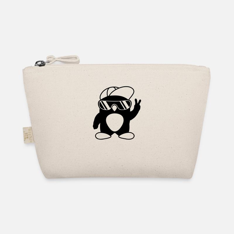 Peace Cool Penguin Hand Signal Organic Pouch