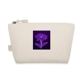 Polygonal Neon Rose - Organic Pouch - nature - Front