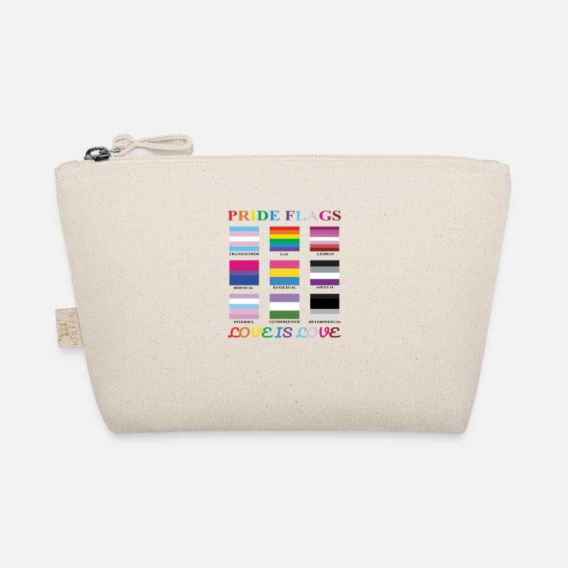 Pride-Flaggen - Bio-Täschchen - Natur