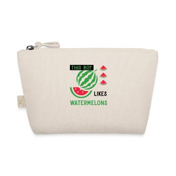 Tropische Früchte Melone Wassermelonen Sommer - Bio-Täschchen - Natur - Vorne