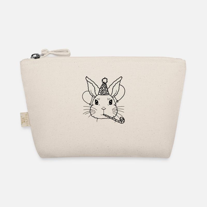 Hase Tröte Partyhut Geburtstagskind Bio-Täschchen