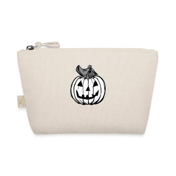 Halloween gespenstisch Kürbis Kürbislaterne 5 - Bio-Täschchen - Natur - Vorne