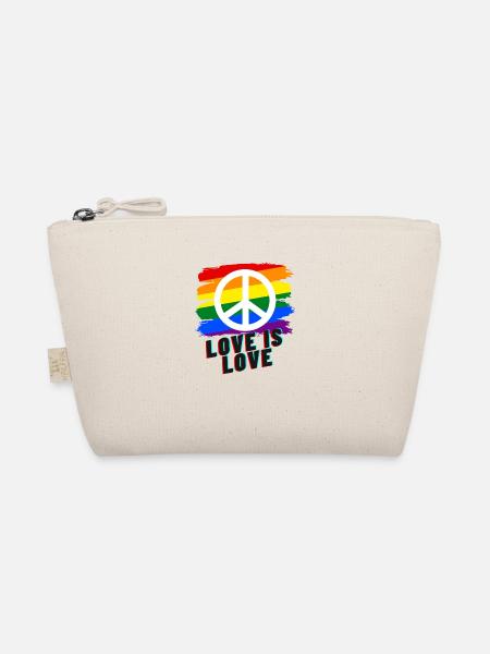 Love is love - Bio-Täschchen - Natur
