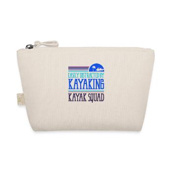 Distracted by Kayaking Canoe Whitewater - Organic Pouch - nature - Front