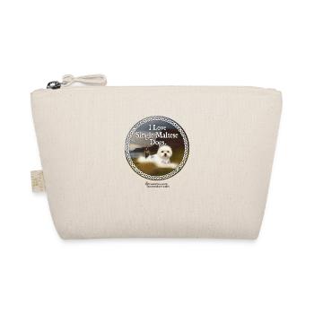 Whisky sayings pun single Maltese - Organic Pouch - nature - Front