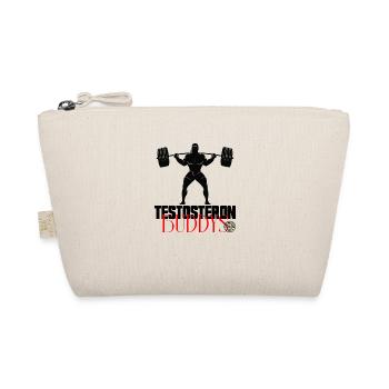 Testosteron Buddys Fitness Bodybuilding Workout - Bio-Täschchen - Natur - Vorne