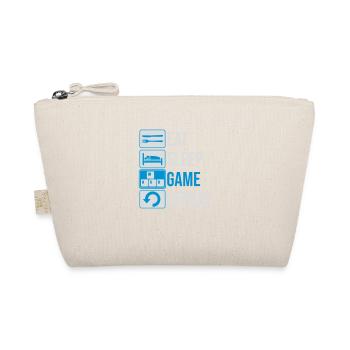 Eat Sleep Game Repeat - Organic Pouch - nature - Front
