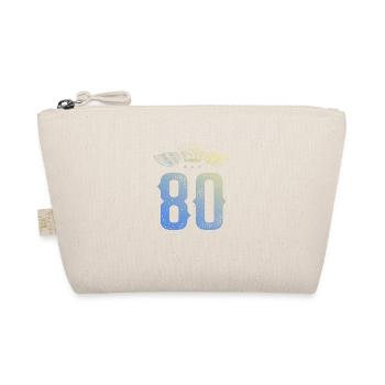 80 Zahl Krone - Bio-Täschchen - Natur - Vorne