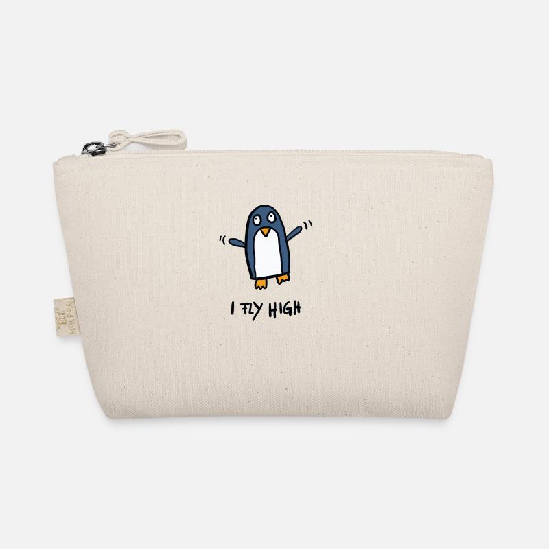 flying penguin - I fly high Organic Pouch