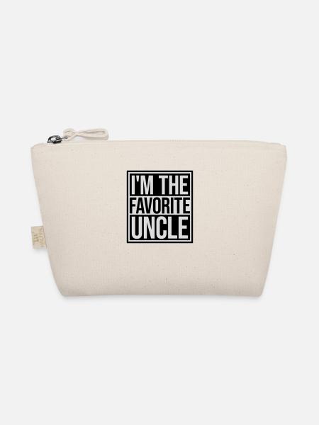 im the favorite uncle - Bio-Täschchen - Natur - Vorne