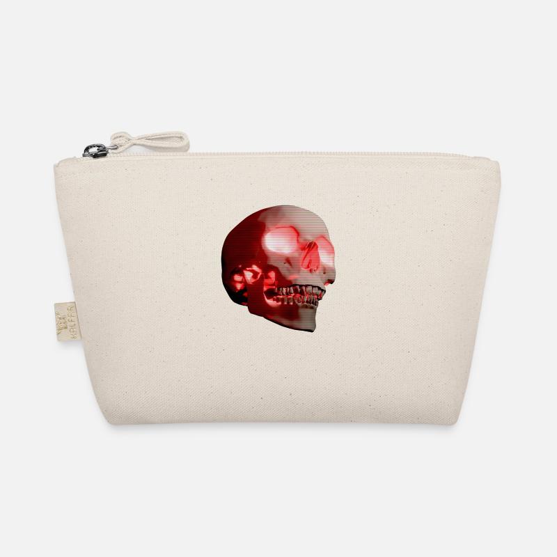 CYBER LASER SKULL - Bio-Täschchen - Natur