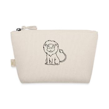Lion Wildlife Big Cats Animal Silhouette - Organic Pouch - nature - Front