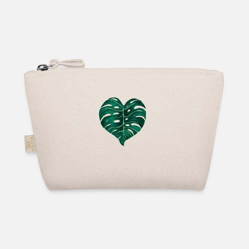 Monstera Deliciosa leaf Organic Pouch