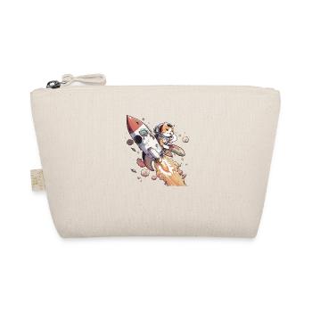 Chuck the Astronaut Cat - Organic Pouch - nature - Front