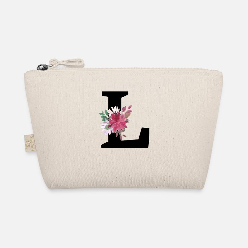 Buchstabe l blumig Bio-Täschchen