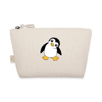 Pinguin Baby Süßer Kleiner Lustig Kind Vogel Liebe - Bio-Täschchen - Natur - Vorne