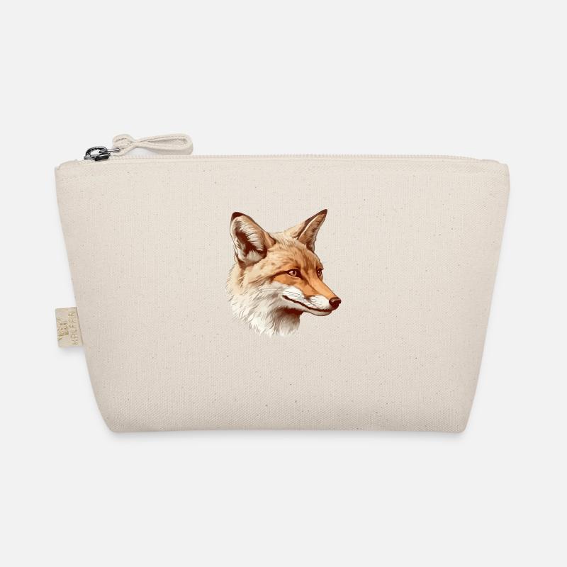 Schlauer Fuchs - Bio-Täschchen - Natur