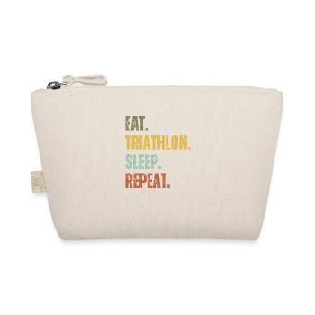 EAT TRIATHLON SLEEP REPEAT - Organic Pouch - nature - Front