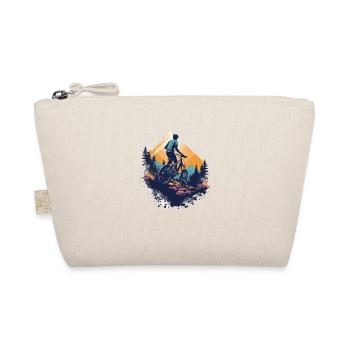 Mountain biking in the mountains - Organic Pouch - nature - Front