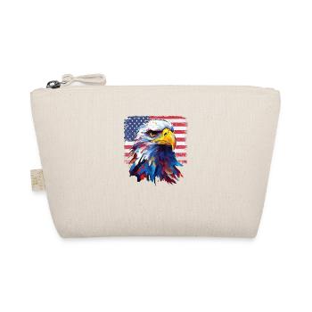 American Patriotic Eagle USA Flag 4th July Fathers - Bio-Täschchen - Natur - Vorne
