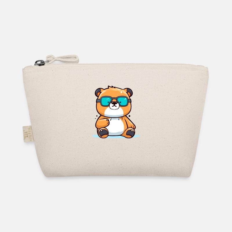 Molko the bespectacled bear Organic Pouch