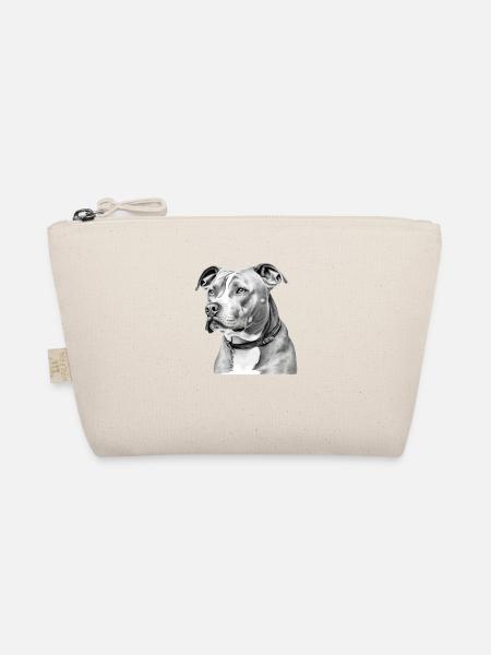 Zion the pit bull - Organic Pouch - nature - Front