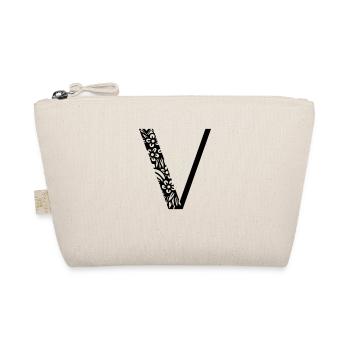 Buchstabe V - Bio-Täschchen - Natur - Vorne