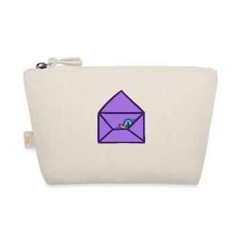 hugadino Dino Post, cute dinosaur - Organic Pouch - nature - Front