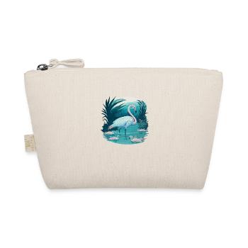 Flamingo's Aquatic Ballet - Organic Pouch - nature - Front