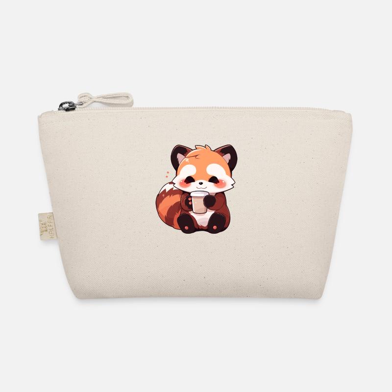 Roter Panda - Bio-Täschchen - Natur