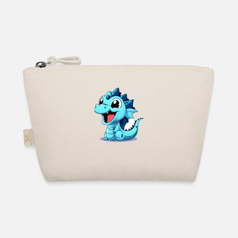 Filu der kleine blaue Drache - Bio-Täschchen - Natur