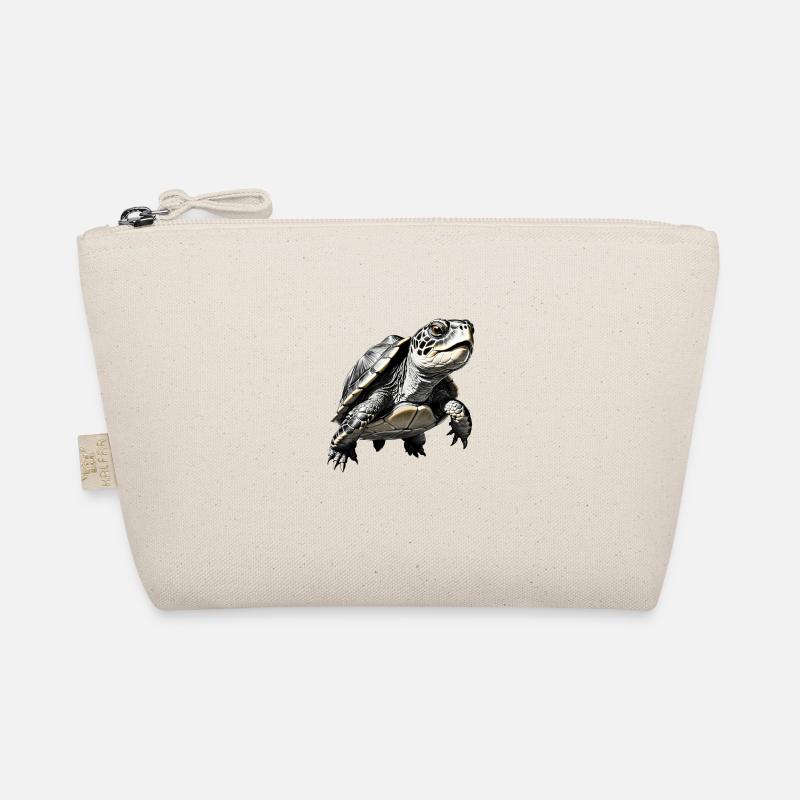 Turtle Style: Sea-inspired Apparel Bio-Täschchen