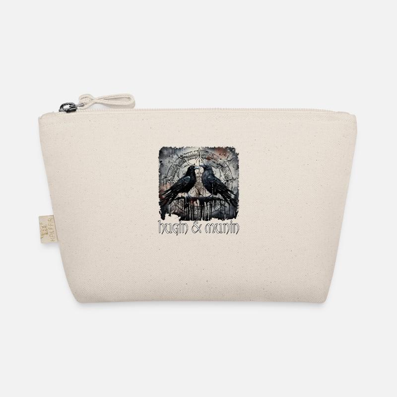 Vikings, Odin's Ravens, Hugin and Munin, Celts Organic Pouch