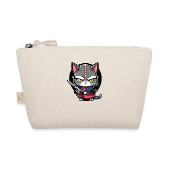 Chat samouraï #8 - Trousse biologique - nature - Devant