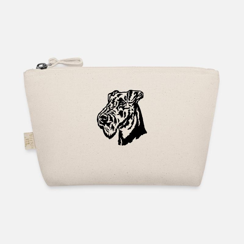AiredaleTerrier Head Organic Pouch