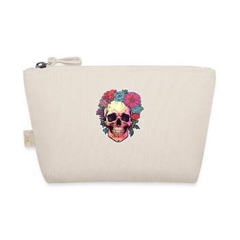 Crâne humain et fleurs 3 - Trousse biologique - nature - Devant