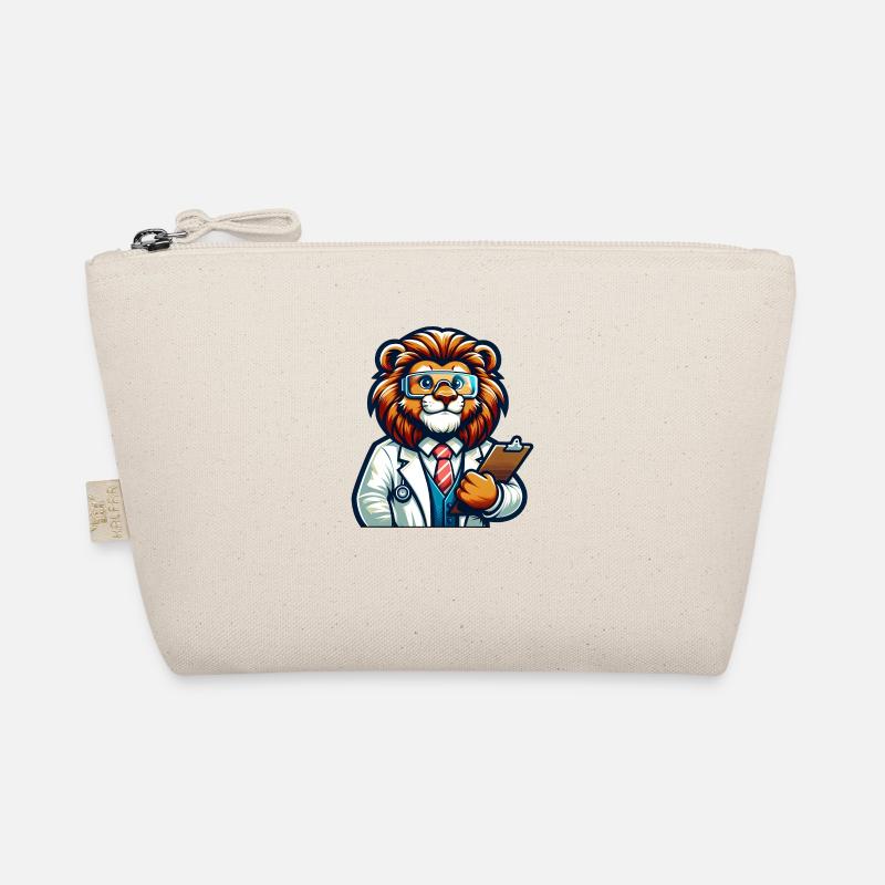 Cute Lion Scientist Bio-Täschchen