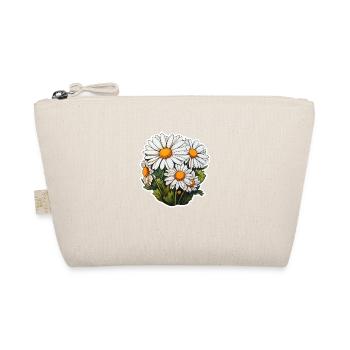 Daisies 5 flowers - Organic Pouch - nature - Front
